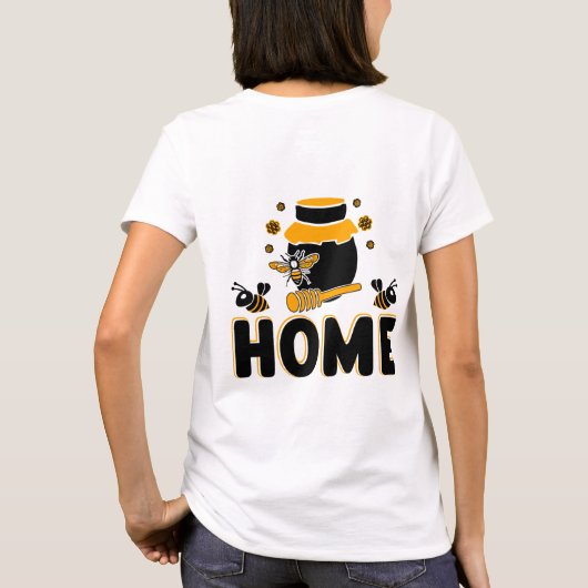 マンガのビーとハニージャー「HOME」 Tシャツ (裏面)