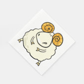 マンガのラムヒツジ スタンダードランチョンナプキン (角)