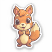 マンガのリス シール (正面)