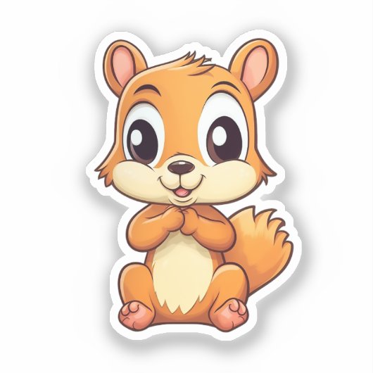 マンガのリス シール (正面)