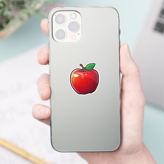 マンガのリンゴ シール (スマートフォン)