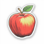 マンガのリンゴ シール (正面)