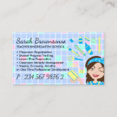 マンガのレディ先生スクール用品 名刺 (正面)