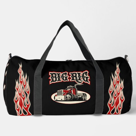 マンガのレトロトラック「ビッグリグ」 ダッフルバッグ (正面)