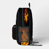 マンガのレトロトラック プリントバックパック (右)