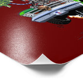 マンガのレトロラットロッド フォトプリント            (角)