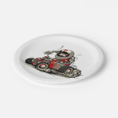 マンガのレトロラットロッド ペーパープレート (アングル)