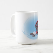 マンガのレトロ飛行機 コーヒーマグカップ (正面左)