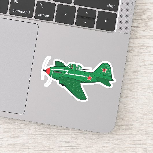 マンガのレトロ飛行機 シール (詳細)