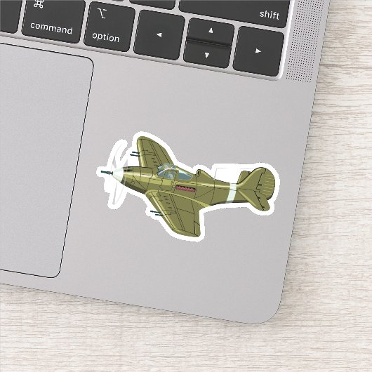 マンガのレトロ飛行機 シール (詳細)