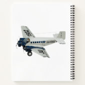 マンガのレトロ飛行機 ノートブック (裏面)