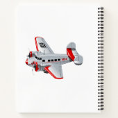 マンガのレトロ飛行機 ノートブック (裏面)