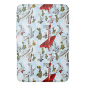 マンガのレトロ飛行機 バスマット (正面縦)