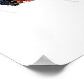 マンガのレトロ飛行機 ポスター (角)