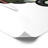 マンガのレトロ飛行機 ポスター (角)