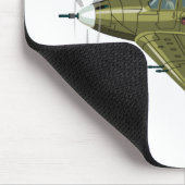 マンガのレトロ飛行機 マウスパッド (コーナー)