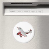 マンガのレトロ飛行機 マグネット (インサイチュ (食洗機))