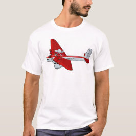 マンガのレトロ飛行機 Tシャツ