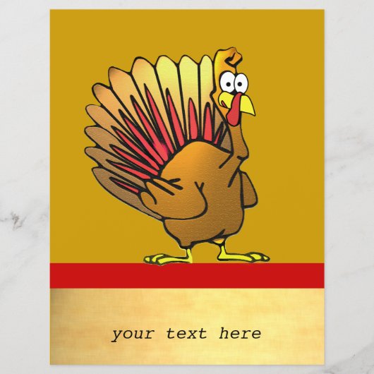 マンガの七面鳥ビジネスフライヤー チラシ (正面)