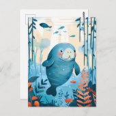 マンガの優しいマネージャ(海) ポストカード (正面/裏面)