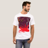 マンガの女性 Tシャツ (正面フル)