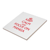 マンガの平静そして焦点を保って下さい タイル (側面)