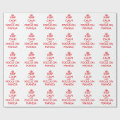 マンガの平静そして焦点を保って下さい ラッピングペーパー (フラット)