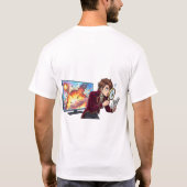 マンガの方がよかったな - 面白いアニメ好きな本の読者 オタ Tシャツ (裏面)