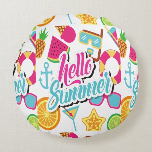 マンガの果実 ラウンドクッション (正面)