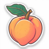 マンガの桃 シール (正面)