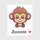 マンガの猿 シール (シート)