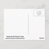 マンガの緑の斑点のあるカエル ポストカード (裏面)