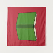 マンガの緑の本 タペストリー (正面(横))