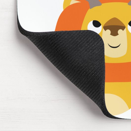 マンガの角のあるライオンの口 マウスパッド (コーナー)