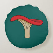 マンガの赤いキノコ ラウンドクッション (裏面)