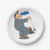 マンガの配管工 ペーパープレート (正面)