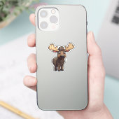 マンガの鹿イラストレーション シール (スマートフォン)