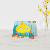 マンガの黄色い潜水艦 カード (黄色い花)