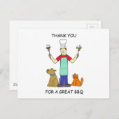 マンガのBBQ、ありがとう。 ポストカード (正面/裏面)