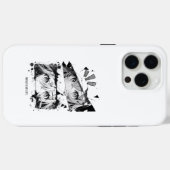 マンガは私の人生 アニメアイ グリッチアート Case-Mate iPhoneケース (裏面 (横))