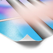 マンガアニメかわいい女の子が透けて見えるグリーンスカート フォトプリント            (角)