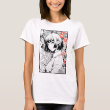マンガアートポートレートTシャツ