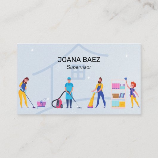 マンガエレガントー・ハウス清掃サービス 名刺 (裏面)