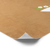 マンガカップル付き指紋ツリーポートレート ポスター (角)