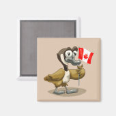 マンガカナダガチョウ マグネット (正面/裏面)