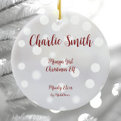 マンガガールクリスマス小妖精や小人セラミックオーナメント セラミックオーナメント