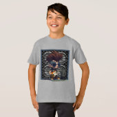 マンガグランジーのパンクロック&ギタ転がースピーカーアンプ Tシャツ (正面フル)