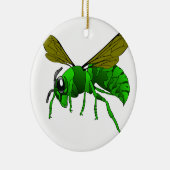 マンガグリーンとライムスズメバチ セラミックオーナメント (右)