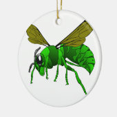 マンガグリーンとライムスズメバチ セラミックオーナメント (左)