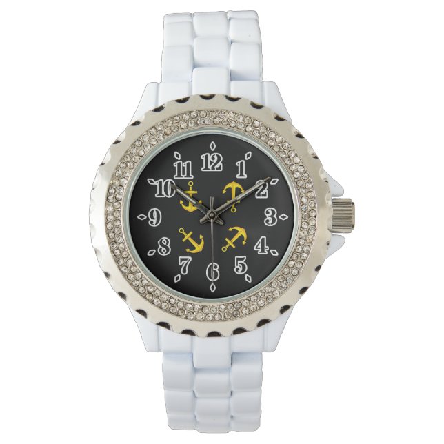 マンガゴールデンボートいかりセット 腕時計 (正面)